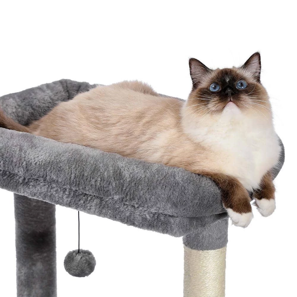 Modern Green Condos Hammocks Plush Cat Tree by Foobrues 2 Modern Green Condos Hammocks Plush Cat Tree by Foobrues - Image 2
