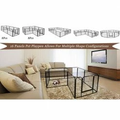 Around 0.0007-Acre Metal Wireless Big Coverage Area Pet Fence Playpen for Dogs by Foobrues 22 Around 0.0007-Acre Metal Wireless Big Coverage Area Pet Fence Playpen for Dogs by Foobrues -Cheap Bird & Wildlife Supplies Store foobrues dog pens gates l w24101525 1f 1000