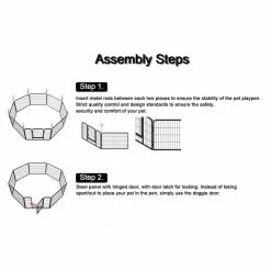 Around 0.0007-Acre Metal Wireless Big Coverage Area Pet Fence Playpen for Dogs by Foobrues 16 Around 0.0007-Acre Metal Wireless Big Coverage Area Pet Fence Playpen for Dogs by Foobrues -Cheap Bird & Wildlife Supplies Store foobrues dog pens gates l w24101525 40 1000