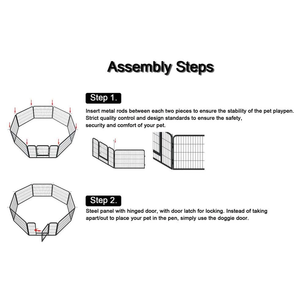 Around 0.0007-Acre Metal Wireless Big Coverage Area Pet Fence Playpen for Dogs by Foobrues 3 Around 0.0007-Acre Metal Wireless Big Coverage Area Pet Fence Playpen for Dogs by Foobrues - Image 3