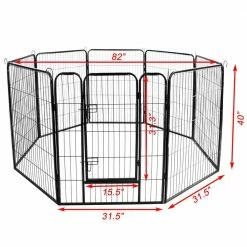 Around 0.0007-Acre Metal Wireless Big Coverage Area Pet Fence Playpen for Dogs by Foobrues 20 Around 0.0007-Acre Metal Wireless Big Coverage Area Pet Fence Playpen for Dogs by Foobrues -Cheap Bird & Wildlife Supplies Store foobrues dog pens gates l w24101525 c3 1000