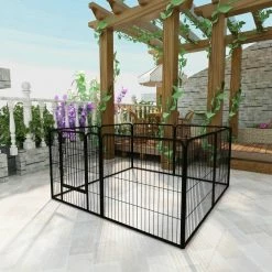 0.00047-Acre Wireless High-Quality 8-Panels Large Indoor Metal Puppy Dog Run Fence/Iron Pet Dog Playpen Dog Pens by Foobrues 14 0.00047-Acre Wireless High-Quality 8-Panels Large Indoor Metal Puppy Dog Run Fence/Iron Pet Dog Playpen Dog Pens by Foobrues -Cheap Bird & Wildlife Supplies Store foobrues dog pens gates mjx 23171038 4f 1000