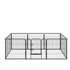 0.00047-Acre Wireless High-Quality 8-Panels Large Indoor Metal Puppy Dog Run Fence/Iron Pet Dog Playpen Dog Pens by Foobrues