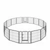 High-Quality 0.00253-Acre Wireless 16-PanelsLarge Indoor Metal Puppy Dog Run Fence/Iron Pet Dog Playpen by Foobrues