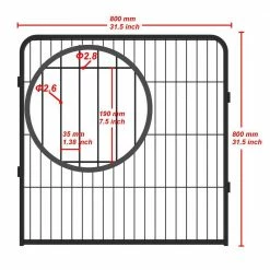 High-Quality 0.00253-Acre Wireless 16-PanelsLarge Indoor Metal Puppy Dog Run Fence/Iron Pet Dog Playpen by Foobrues -Cheap Bird & Wildlife Supplies Store foobrues dog pens gates mjx 23171045 fa 1000
