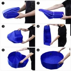 Summer Pet Dog Swimming Pool Bathing Tub for Puppy Washing Portable PVC Outdoor Durable for Large Dog in Blue by Foobrues 10 Summer Pet Dog Swimming Pool Bathing Tub for Puppy Washing Portable PVC Outdoor Durable for Large Dog in Blue by Foobrues -Cheap Bird & Wildlife Supplies Store foobrues pet baths lnn p23167741 c3 1000