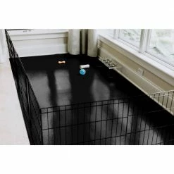 Midnight Black 5 ft. x 10 ft. Ceramic Pet Floor Protector by G-Floor -Cheap Bird & Wildlife Supplies Store g floor beds cages kl50ct510mb c3 1000