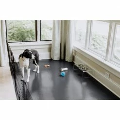 Slate Grey 5 ft. x 10 ft. Ceramic Pet Floor Protector by G-Floor -Cheap Bird & Wildlife Supplies Store g floor beds cages kl50ct510sg c3 1000