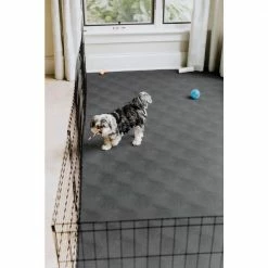 Slate Grey 5 ft. x 10 ft. Levant Pet Floor Protector by G-Floor 12 Slate Grey 5 ft. x 10 ft. Levant Pet Floor Protector by G-Floor -Cheap Bird & Wildlife Supplies Store g floor beds cages kl55lv510sg 1f 1000