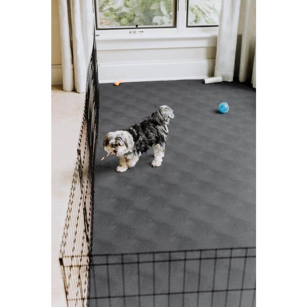 Slate Grey 5 ft. x 10 ft. Levant Pet Floor Protector by G-Floor 6 Slate Grey 5 ft. x 10 ft. Levant Pet Floor Protector by G-Floor - Image 6