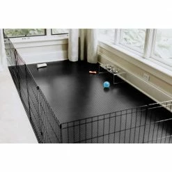 Midnight Black 5 ft. x 10 ft. Ribbed Pet Floor Protector by G-Floor 12 Midnight Black 5 ft. x 10 ft. Ribbed Pet Floor Protector by G-Floor -Cheap Bird & Wildlife Supplies Store g floor beds cages kl55rb510mb c3 1000