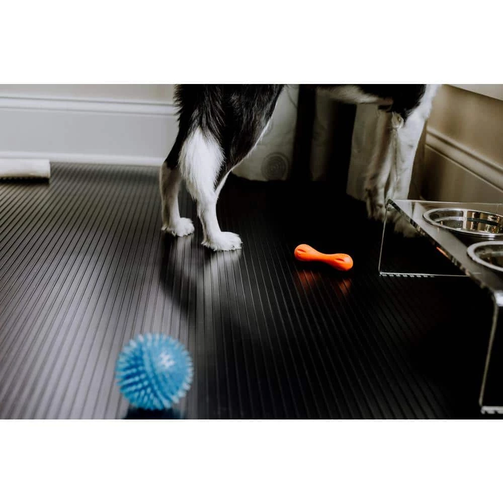 Midnight Black 5 ft. x 10 ft. Ribbed Pet Floor Protector by G-Floor 8 Midnight Black 5 ft. x 10 ft. Ribbed Pet Floor Protector by G-Floor - Image 8