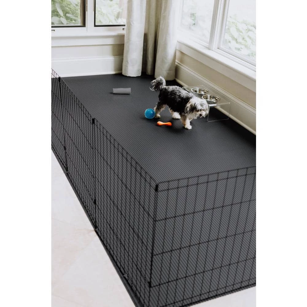 Slate Grey 5 ft. x 10 ft. Ribbed Pet Floor Protector by G-Floor 6 Slate Grey 5 ft. x 10 ft. Ribbed Pet Floor Protector by G-Floor - Image 6