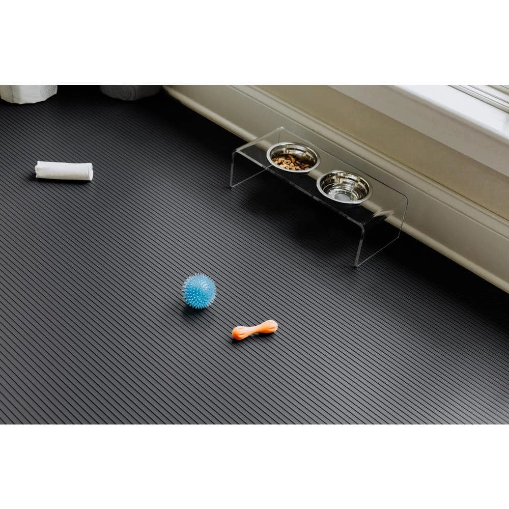 Slate Grey 5 ft. x 10 ft. Ribbed Pet Floor Protector by G-Floor 4 Slate Grey 5 ft. x 10 ft. Ribbed Pet Floor Protector by G-Floor - Image 4