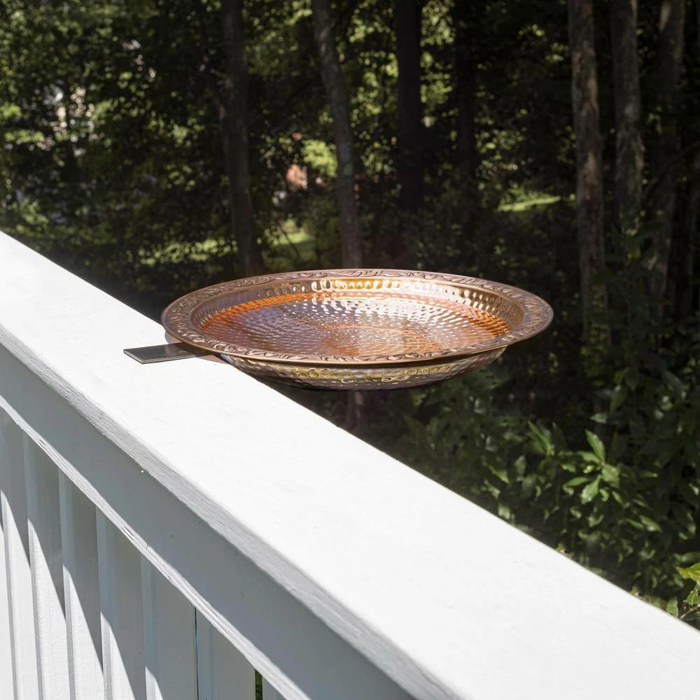 18 in. Pure Copper Deck Mount Birdbath by Good Directions 8 18 in. Pure Copper Deck Mount Birdbath by Good Directions - Image 8