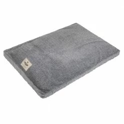 Large Microsuede 30 in. x 40 in. Pet Bed Gray by Happy Tails