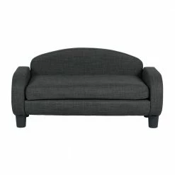 31.5 in. Modern Pet Sofa for Small to Medium Dog or Cat in Dark Gray Finish with Removable/Washable Mattress Bed by Paws & Purrs -Cheap Bird & Wildlife Supplies Store gray paws purrs dog beds pillows 61013 4f 1000