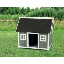 Natura Barn Style Dog House, Elevated Pet Shelter, Weatherproof Dog House, Small by TRIXIE 6 Natura Barn Style Dog House, Elevated Pet Shelter, Weatherproof Dog House, Small by TRIXIE -Cheap Bird & Wildlife Supplies Store gray white trixie dog houses 39501 4f 1000
