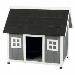 Natura Barn Style Dog House, Elevated Pet Shelter, Weatherproof Dog House, Small by TRIXIE