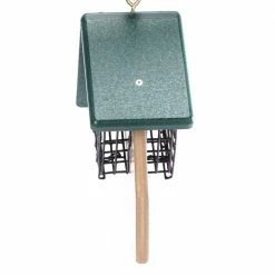 Recycled Double Tail Prop Suet Feeder by BIRDS choice -Cheap Bird & Wildlife Supplies Store green birds choice bird feeders sndtp 1f 1000