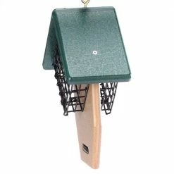 Recycled Double Tail Prop Suet Feeder by BIRDS choice -Cheap Bird & Wildlife Supplies Store green birds choice bird feeders sndtp 4f 1000