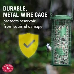 Green Squirrel Stumper Squirrel Resistant Metal Wild Bird Feeder - 3 lb. Capacity by Perky-Pet -Cheap Bird & Wildlife Supplies Store green perky pet bird feeders 114g 4f 1000