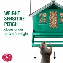 Squirrel-Be-Gone II Green Country Style Squirrel Resistant Metal Wild Bird Feeder - 12 lb. Capacity by Perky-Pet 16 Squirrel-Be-Gone II Green Country Style Squirrel Resistant Metal Wild Bird Feeder - 12 lb. Capacity by Perky-Pet -Cheap Bird & Wildlife Supplies Store green perky pet bird feeders 339 1f 1000