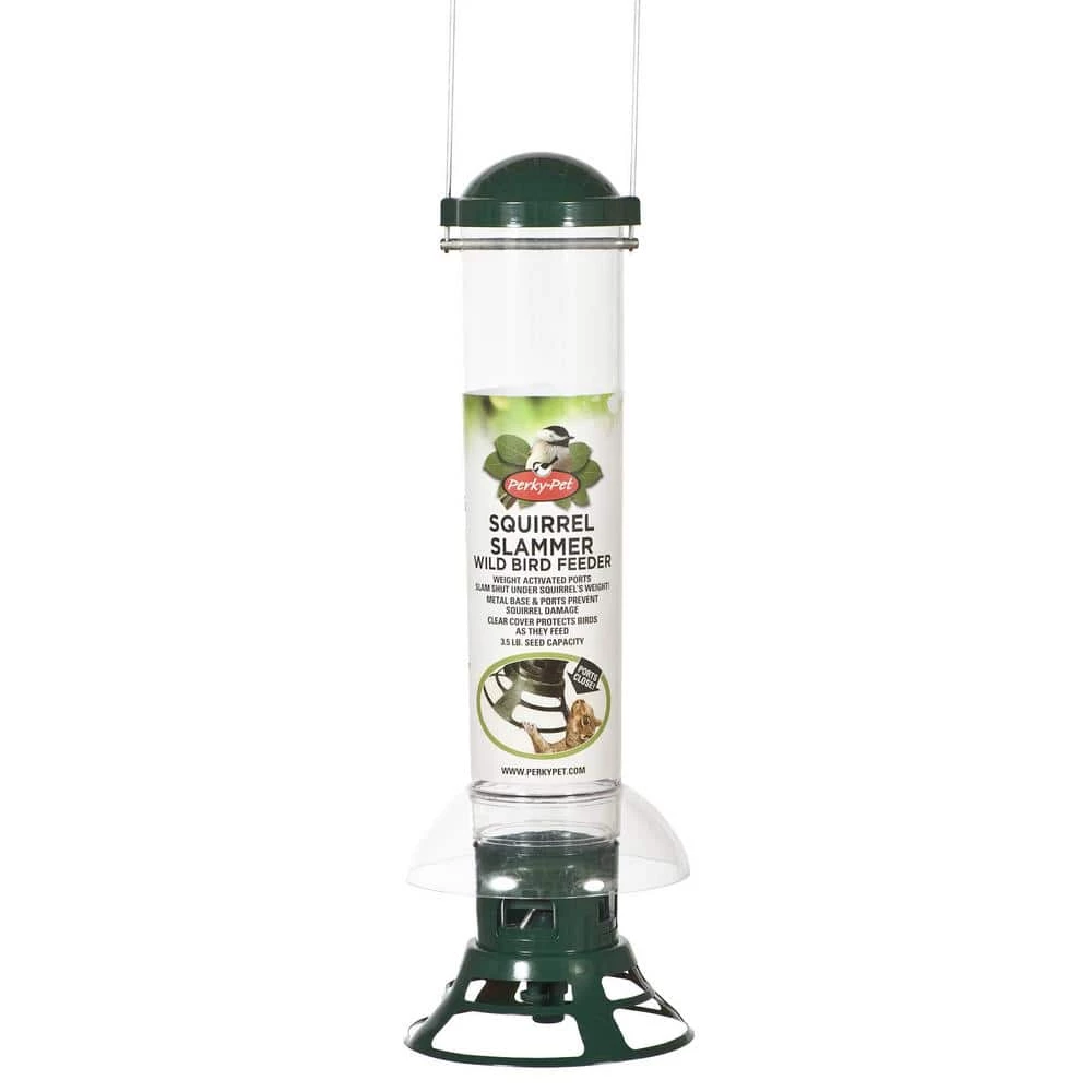 Squirrel Slammer Squirrel Resistant Wild Bird Feeder - 3.5 lb. Capacity by Perky-Pet 9 Squirrel Slammer Squirrel Resistant Wild Bird Feeder - 3.5 lb. Capacity by Perky-Pet - Image 9