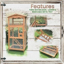 Outdoor Wooden Bird Cage by Hanover -Cheap Bird & Wildlife Supplies Store hanover accessories hanbc0101 cdr 40 1000