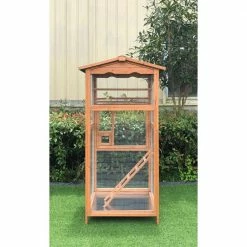 Outdoor Wooden Bird Cage by Hanover -Cheap Bird & Wildlife Supplies Store hanover accessories hanbc0101 cdr 44 1000