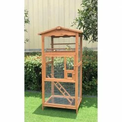 Outdoor Wooden Bird Cage by Hanover -Cheap Bird & Wildlife Supplies Store hanover accessories hanbc0101 cdr 76 1000