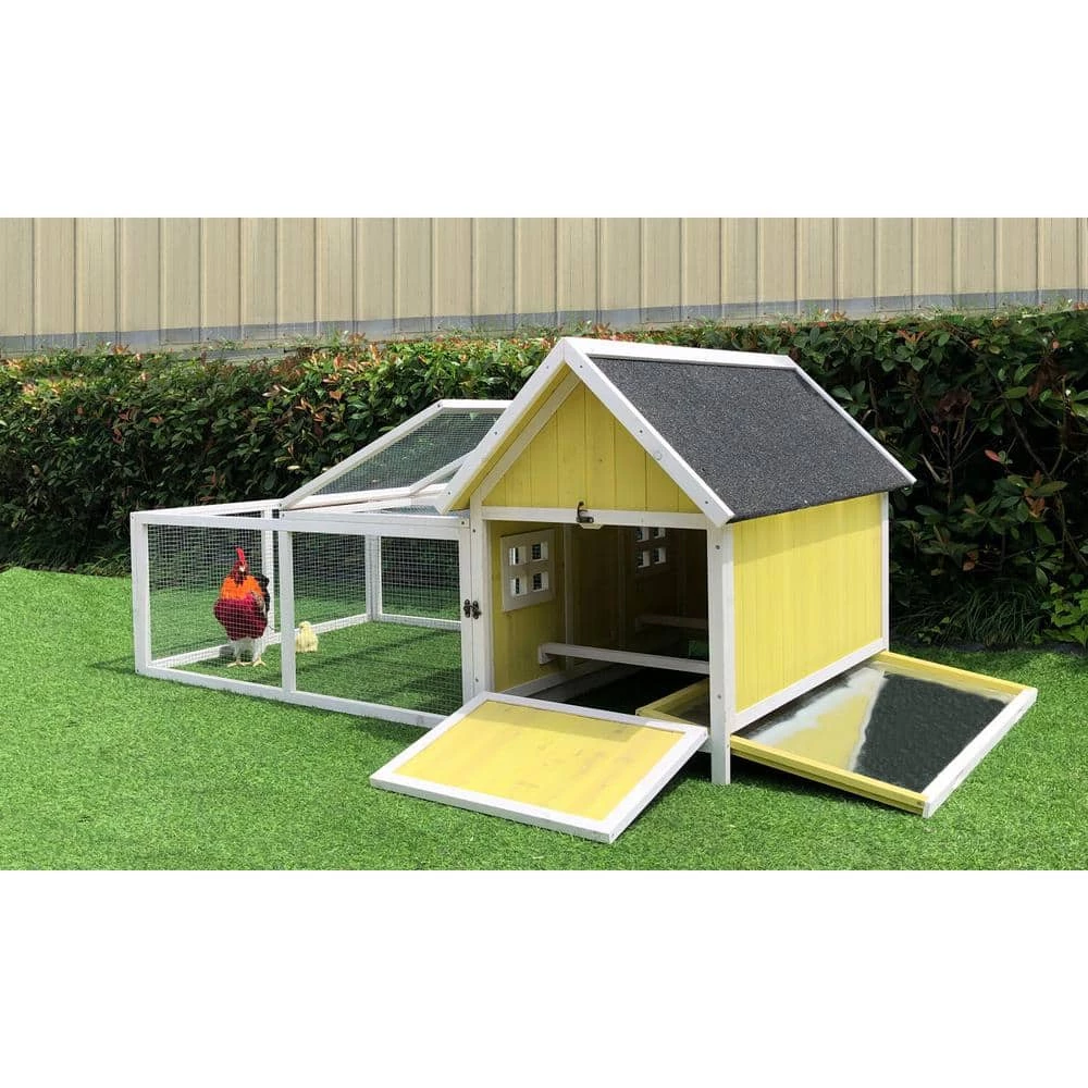 Outdoor Wooden Chicken Coop with Ram by Hanover 13 Outdoor Wooden Chicken Coop with Ram by Hanover - Image 13