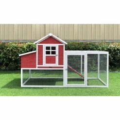 Outdoor Elevated Wooden Chicken Coop by Hanover 25 Outdoor Elevated Wooden Chicken Coop by Hanover -Cheap Bird & Wildlife Supplies Store hanover accessories hancc0104 red 76 1000