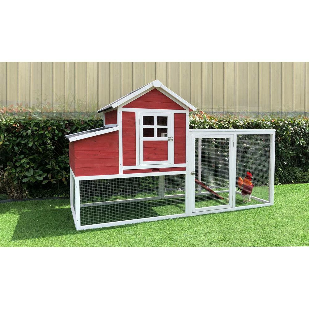 Outdoor Elevated Wooden Chicken Coop by Hanover 7 Outdoor Elevated Wooden Chicken Coop by Hanover - Image 7