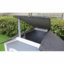 Outdoor Cat House with 2-Levels, Waterproof Roof, Escape Doors and Ledge Seating by Hanover -Cheap Bird & Wildlife Supplies Store hanover cat houses hanch0101 wg 4f 1000