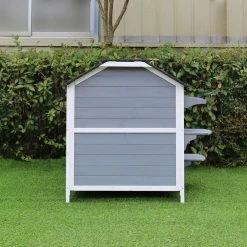 Outdoor Cat House with 2-Levels, Waterproof Roof, Escape Doors and Ledge Seating by Hanover -Cheap Bird & Wildlife Supplies Store hanover cat houses hanch0101 wg 66 1000