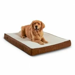 Oscar Orthopedic Large Latte Dog Bed by Happy Hounds