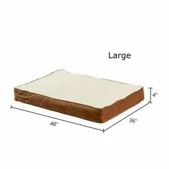 Oscar Orthopedic Large Latte Dog Bed by Happy Hounds -Cheap Bird & Wildlife Supplies Store happy hounds dog beds pillows db700l latte birch fa 1000