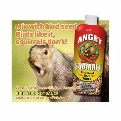 8 oz. Angry Squirrel Bird Seed Hot Sauce by Harris -Cheap Bird & Wildlife Supplies Store harris bird seed food as 8 c3 1000