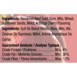 11.25 oz. Cherry High Energy Suet Cake (12 Pack) by Heath Outdoor Products -Cheap Bird & Wildlife Supplies Store heath outdoor products bird seed food dd 55 1f 1000