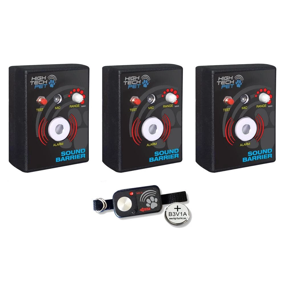 Sound Barrier 3 Station Indoor Sonic Fence by High Tech Pet 1 Sound Barrier 3 Station Indoor Sonic Fence by High Tech Pet