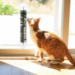 3.5 in. x 17 in. Black EZ Mount Self-Grooming Brush by K and H Pet Products -Cheap Bird & Wildlife Supplies Store k and h pet products brushes combs 100213419 31 1000