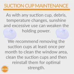 27 in. x 11 in. Medium Gray EZ Mount Kittyface Window Bed by K and H Pet Products -Cheap Bird & Wildlife Supplies Store k and h pet products cat beds 100213600 fa 1000