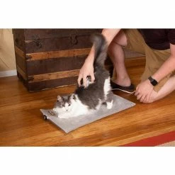 Thermo-Kitty Mat Medium Gray Microfleece/Microsuede Heated Bed by K and H Pet Products -Cheap Bird & Wildlife Supplies Store k and h pet products cat beds 100544963 31 1000