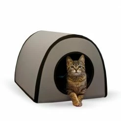 21 in. x 14 in. x 13 in. 25-Watt Gray Mod Thermo-Kitty Shelter by K and H Pet Products -Cheap Bird & Wildlife Supplies Store k and h pet products cat houses 100213179 76 1000