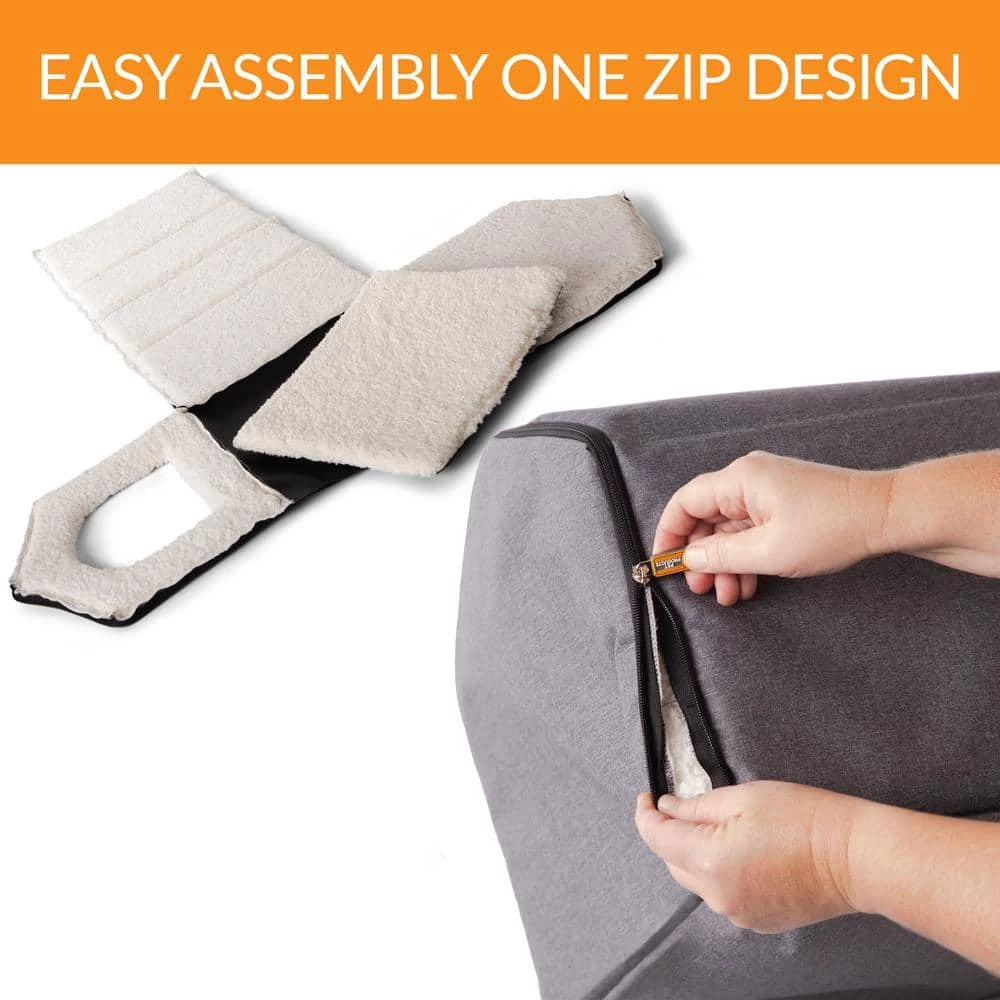 16 in. x 15 in. x 14 in. Classy Gray/Natural Indoor Pet House by K and H Pet Products 5 16 in. x 15 in. x 14 in. Classy Gray/Natural Indoor Pet House by K and H Pet Products - Image 5