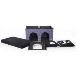 12 in. x 24 in. x 12 in. Classy Navy Thermo-Kitty Duplex 4W by K and H Pet Products -Cheap Bird & Wildlife Supplies Store k and h pet products cat houses 100542391 77 1000