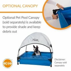 K and H Medium Non-Slip Vinyl Pet Pool by K and H Pet Products -Cheap Bird & Wildlife Supplies Store k and h pet products pet baths 100544946 fa 1000