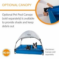 K and H Large Non Slip Vinyl Pet Pool by K and H Pet Products -Cheap Bird & Wildlife Supplies Store k and h pet products pet baths 100544947 fa 1000