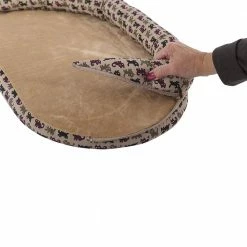 Kitty Sill Deluxe Medium Tan Kitty Print Window Sill Cat Seat with Bolster by K&H Pet Products -Cheap Bird & Wildlife Supplies Store k h pet products cat beds 100213044 1f 1000